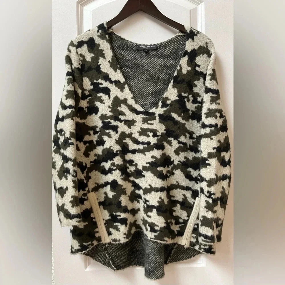 Central Park West Camo Sweater